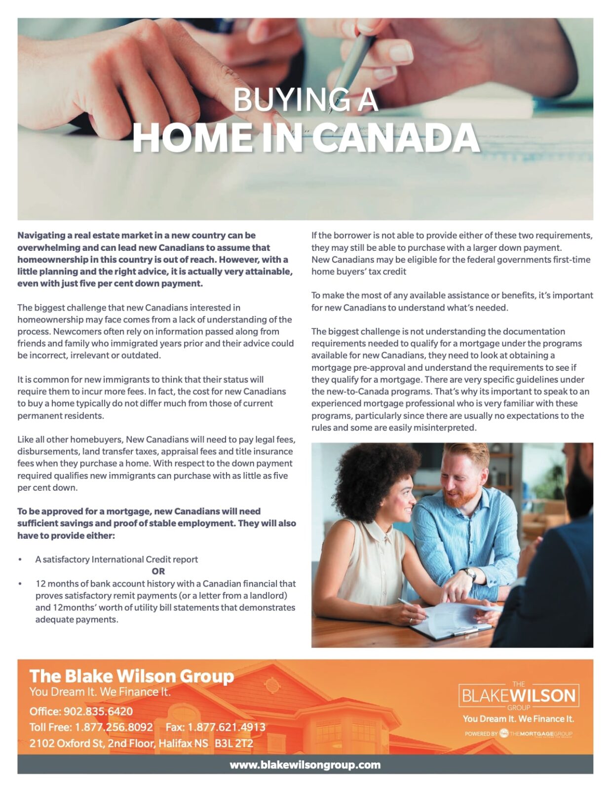 Buying A Home In Canada