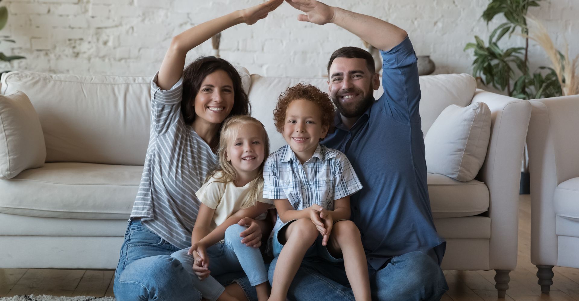 A family at home